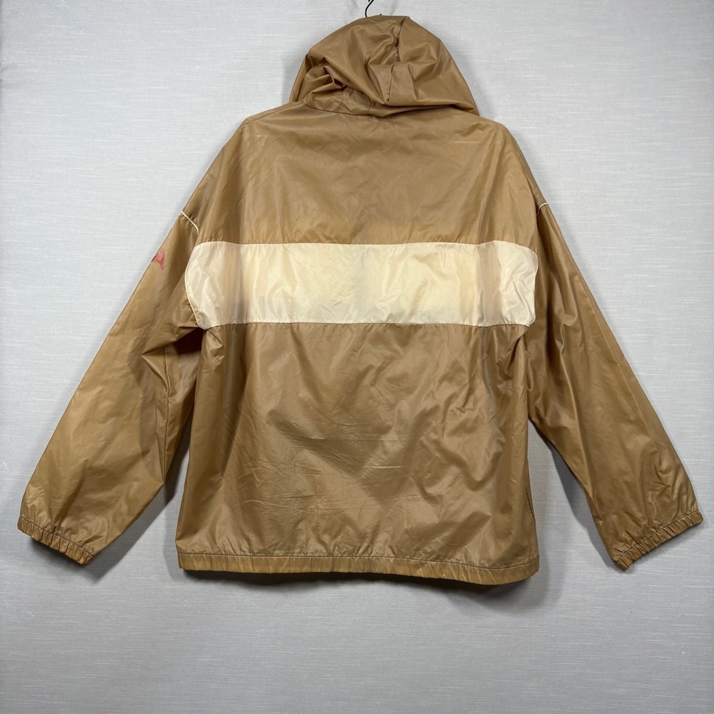 Vintage TopSpin By RSVP Anorak Windbreaker Pullover Jacket Men L Tan USA‎ 80s - Picture 9 of 13